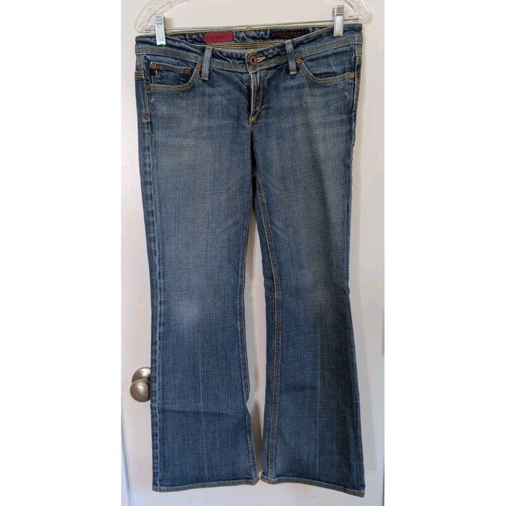 Vtg AG Adriano Goldschmied Denim Jeans The Merlot Low Rise Flare Women's 29S Y2K